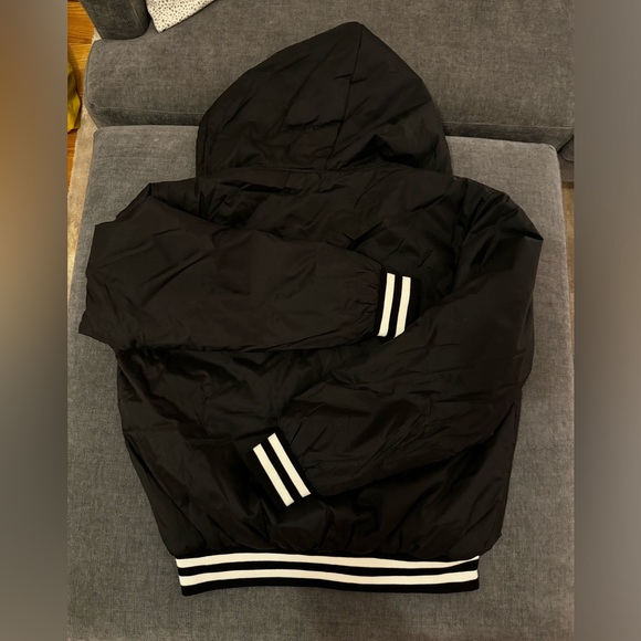 CELINE HOMME Logo-Embroidered Shell Hooded Jacket - Picture 4 of 8